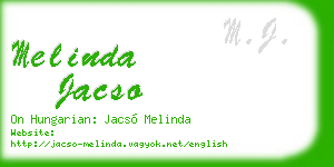 melinda jacso business card