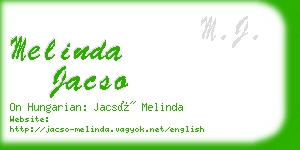 melinda jacso business card